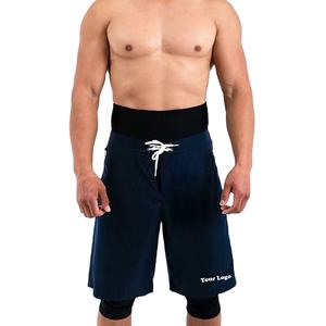 Shorts Awrah noirs 2026 pour hommes, mélange coton et lin, solides, imperméables, respirants, style streetwear, shorts Awrah personnalisés - Product Image 1