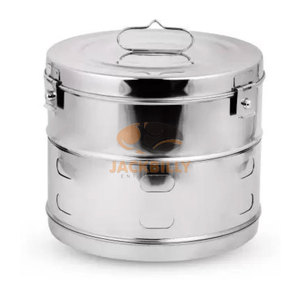 Tambour de pansement chirurgical en acier inoxydable de qualité supérieure JACKBILLY pour les cliniques durables stérilisables à usage hospitalier Instruments médicaux 6x6 - Product Image 1