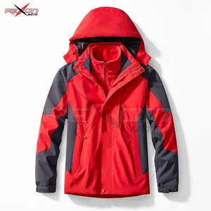 Customized Men's Hard Shell Windbreaker Jacket Breathable Outdoor Windproof Coat Zip Closure Hooded Collar Warm Windbreaker Men - Product Image 5