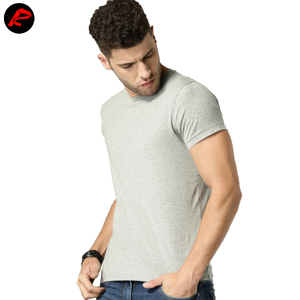 เสื้อยืดคอกลมสำหรับผู้ชายเสื้อฟิตเนสลำลองสีพื้นระบายอากาศ - Product Image 2