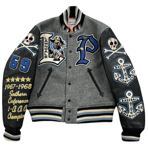 Hombres en blanco Letterman equipo chaqueta Plain Varsity personalizado Letterman chaqueta fabricantes al por mayor en blanco hombres Varsity chaquetas personalizadas - Product Image 6