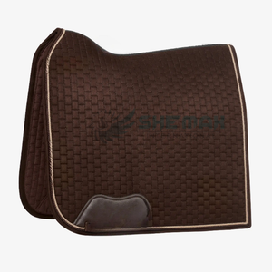 Tapis de selle de cheval anglais en gros matériau durable doublure en tissu doux respirant design matelassé absorbant les chocs confortable - Product Image 6