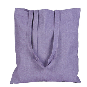 Bolsa de regalo de comestibles de gran capacidad reutilizable ecológica lisa larga personalizada bolsa de lona de color con logotipo impreso - Product Image 6