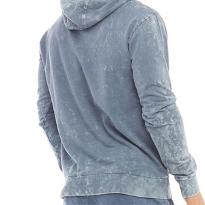 Sudadera con capucha azul lavada para hombre y conjunto de Jogger de carga elegante jersey con cordón con bolsillos, chándal informal, conjunto de dos piezas - Product Image 5