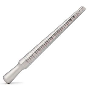 Outil de mesure de taille de bague, tailles de bague américaines et européennes, bâton de mesure de doigt en aluminium à rainures, mesureur de taille de bijoutier, tailles 1-15, 41-76 - Product Image 2