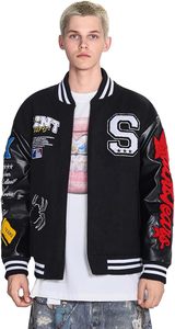 Manufacturers Custom Logo Winter Letter <b>Man</b> <b>Baseball</b> <b>Jacket</b> Wool Cropped <b>Jacket</b> Chenille Embroidery Patch Varsity <b>Jacket</b> - Product Image 3