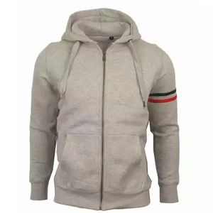 2025 chándal de lana de algodón GSM Regular de alta calidad para hombre con cremallera logotipo personalizado impreso ecológico traje de jogging de invierno - Product Image 2