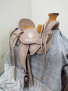 Selle occidentale anglaise de haute qualité Équipement de course de chevaux de divertissement haut de gamme en cuir indien de qualité - Product Image 4