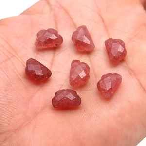 Cuentas de Cuarzo Fresa Natural en Forma de Nube de 12 mm, Talladas y Facetadas, Piedras Preciosas Sueltas para Joyería - Product Image 2