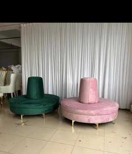 Dream Like ขายส่งโรงแรมเฟอร์นิเจอร์ขนาดใหญ่วงกลมห้องนั่งเล่นโรงแรมโซฟาต้อนรับ - Product Image 4