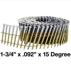 1-1/4 Anillo de acero duro completo Vástago Bobina Clavos para techos Material de hierro - Product Image 2