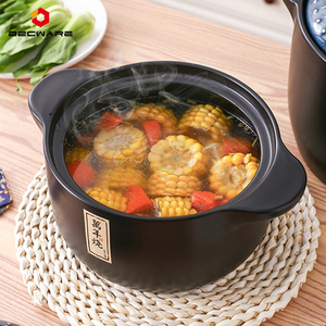 Pentola in umido, gas domestico, resistente alle alte temperature, a secco, non cracking, poco riso in padella, zuppa di ceramica, piccola casseruola - Product Image 2