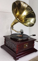 Suministro de fábrica, Radio clásica de madera, gramófono, vinilo Retro de lujo, fonógrafo, tocadiscos, gramófono antiguo