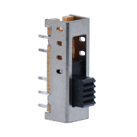 SS24E02 SP5T 4 Kutub 4 Jalur 10P 10 Pin Sakelar Toggle Mikro Mini Vertikal 0.5A 50V 10000 Siklus untuk Senter