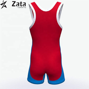 Wholesale Factory Price Stretch Front Logo Men's Wrestling Singlets Quick Dry Breathable Customized Colors Durable Made Pakistan - Product Image 2