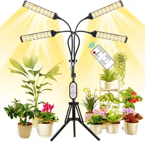 40W Stand LED Lumière de croissance des plantes à spectre complet Phytolamp Lampe de culture pour plantes d'intérieur Semis de fleurs et légumes Support Phyto Lamp