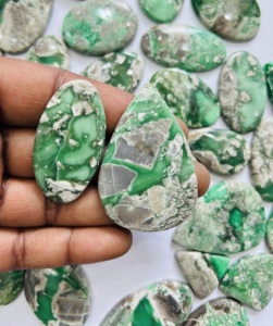 หินซามิทรงหลวมธรรมชาติสีเขียวหินอัญมณีบริสุทธิ์บริสุทธิ์จำนวนมากส่งตรงจากผู้ผลิต - Product Image 2