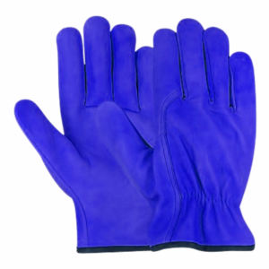 ถุงมือขับรถหนังวัวแท้คุณภาพสูงแบบหนาพิเศษ ป้องกันการลื่น พร้อมแถบยางยืด ป้องกันมืออย่างสบาย เหมาะสำหรับทำสวน - Product Image 2