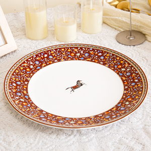 ZK250129 Luckygoods Assiettes <span class=keywords><strong>de</strong></span> Présentation Blanches en Céramique pour Mariage, <span class=keywords><strong>Vaisselle</strong></span> en Porcelaine Fine, Plats <span class=keywords><strong>de</strong></span> Service et Assiettes - Product Image 2