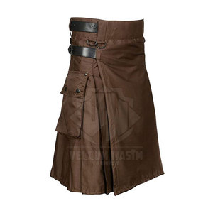 กระโปรงพับจีบสไตล์สก็อตอเนกประสงค์สำหรับผู้ชายใหม่ล่าสุด - Product Image 1