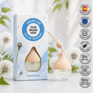 Ambientador para Auto de Aire Fresco de Marca Privada 6ml OEM |   Fragancia para Auto Sin Alcohol |   España UE - Product Image 1