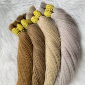 Double Drawn Long Smooth Straight Colorful <b>Hair</b> in Bulk Vietnamese Human <b>Hair</b> Extensions Vendor - Product Image 5