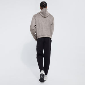 Vintage Wash 100% coton hommes sweat à capuche surdimensionné Crop Streetwear avec goutte épaule imprimé motif taille 3XL - Product Image 3