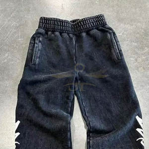 Chándales bordados de angustia de diseño único en venta al por mayor Chándales bordados de angustia de desgaste de calle de alta calidad - Product Image 6