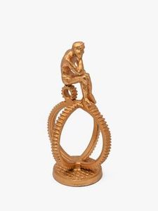 Nouveau design Accessoires de maison Sculpture d'homme pensant avec finition dorée pour le fabricant et l'exportateur de décoration intérieure - Product Image 6