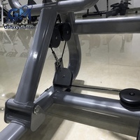 Máquina de remo sentado comercial con pila de pesas de 100 kg, equipo de entrenamiento de espalda de doble posición para gimnasio comercial