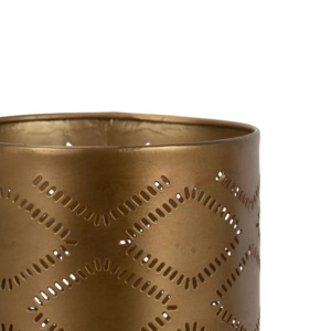 Moroccan Luxury Gold Wedding Pillar Iron Votive Holder Home Use <b>Tealight</b> Christmas <b>Lanterns</b> Wholesale Handmade OEM/ODM - Product Image 2