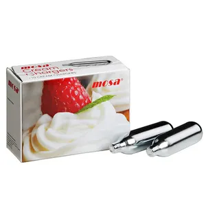 Best Quality Wholesale Selling 8g Custom Branding Mosa Whipped Cream Charger for Sale