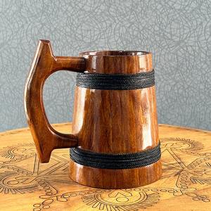 Double Walled Wooden Coffee Mug Eco Friendly Ceramic <b>Cup</b> Export mug export quality drinkware insulated coffee <b>cup</b> - Product Image 3