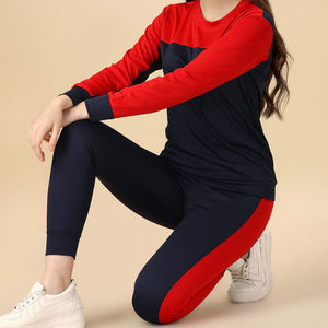 Conjunto de chándal para correr con sudadera exterior de 2 piezas a la moda para mujer, chándales lisos al por mayor de invierno personalizados para mujer - Product Image 3