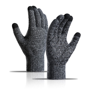 Winter Waterproof Warm Knitted Gloves Thickened <b>Padded</b> for Screen Anti-Slip for Outdoor Riding and Daily Use in Cold Weather - Product Image 6