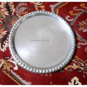 Round Shape Metal <b>Drink</b> Serving <b>Coaster</b> With Holder Silver Plated <b>for</b> Hotel & Restaurant <b>Drinks</b> Serving <b>Coaster</b> - Product Image 5