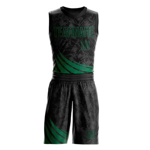 Conjunto de uniformes de baloncesto personalizados al por mayor, ropa deportiva por sublimación, conjuntos de baloncesto transpirables de secado rápido de proveedor de fábrica OEM - Product Image 2