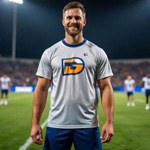 Maillot de baseball surdimensionné en maille T-shirt pour homme Maillot de football en maille d'entraînement pour homme - Product Image 2