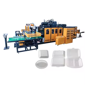 Máquina Termoformadora de Cajas de Pizza de Espuma EPS/PS, Nueva Línea de Producción Automática de Alta Velocidad Accionada por Motor para Platos/Bandejas Desechables - Product Image 1