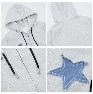 Sudaderas con Capucha Extra Grandes, Personalizadas con Logotipo, 100% Algodón, Tejido Grueso de 400 g/m², Parches Bordados, Ecológicas, con Apliques Desgastados - Product Image 4