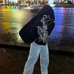 Prix de gros – Nouveaux sweats à capuche oversize en polaire pour homme, style streetwear, avec fermeture éclair, logo personnalisé, en polyester/coton, écologiques, haute qualité - Product Image 3