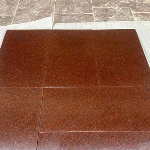 Carreaux de sol polis en granit rouge Jhansi pour salon, salle à manger, villa, parc, style design moderne - Product Image 1