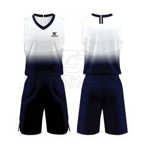 Concevez votre propre uniforme de basket-ball respirant imprimé, 100% polyester, séchage rapide, personnalisable, dernier style, meilleure qualité, ensemble - Product Image 1