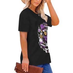 Streetwear personnalisé respirant pour femmes, t-shirt uni en coton, t-shirts longs pour femmes, t-shirts amples et surdimensionnés - Product Image 3