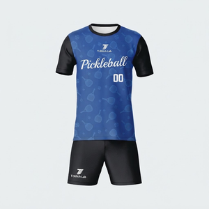 Uniforme de Pickleball para Hombre de Nuevo Diseño y Alta Calidad, Ajuste Cómodo, Mangas Cortas, Ropa Deportiva - Product Image 1