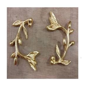 Ntique-mango de bandeja de latón dorado y pulido brillante, diseño exclusivo con forma de cisne, tamaño personalizado - Product Image 2