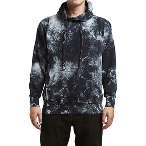 Nuevo diseño Hip-hop High Custom Street Cotton Tie-dye Ripped Hoodie Sweater Tie Dye Sudadera con capucha desgastada Hombres - Product Image 2
