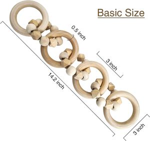 Nueva llegada Cuentas de madera nudos de Acacia Venta caliente Decoración de eslabones de cadena de madera a la venta precio al por mayor 7 eslabones nudo de madera por India - Product Image 2