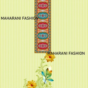 Vestido con estampado floral de secado rápido ecológico de nueva moda Popular para uso en exteriores Hecho de poliéster/algodón con fondo verde - Product Image 1