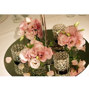 Meilleure qualité cristal/métal photophore supports votifs pour la maison événement fête table décorative ronde bougie votive - Product Image 5